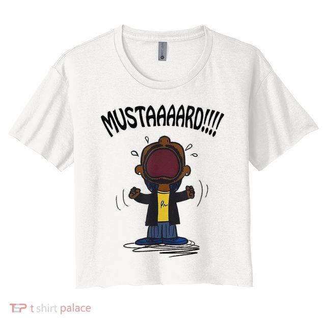 Mustard Meme Crop Top
