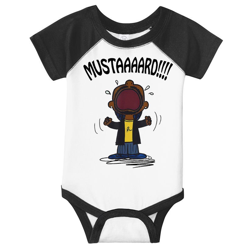 Mustard Meme Infant Baby Jersey Bodysuit