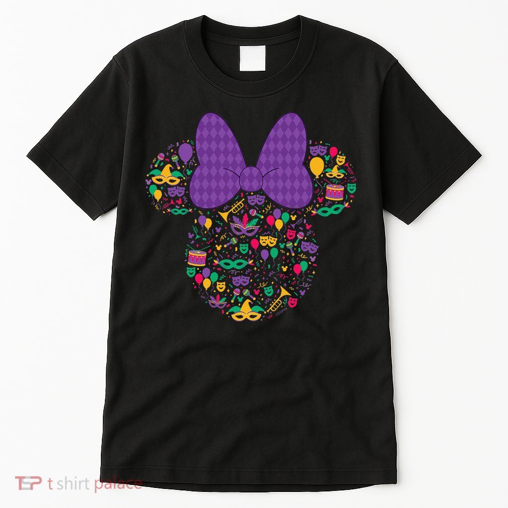 Minnie Mouse Mardi Gras Carnival Holiday Icon Tall T-Shirt