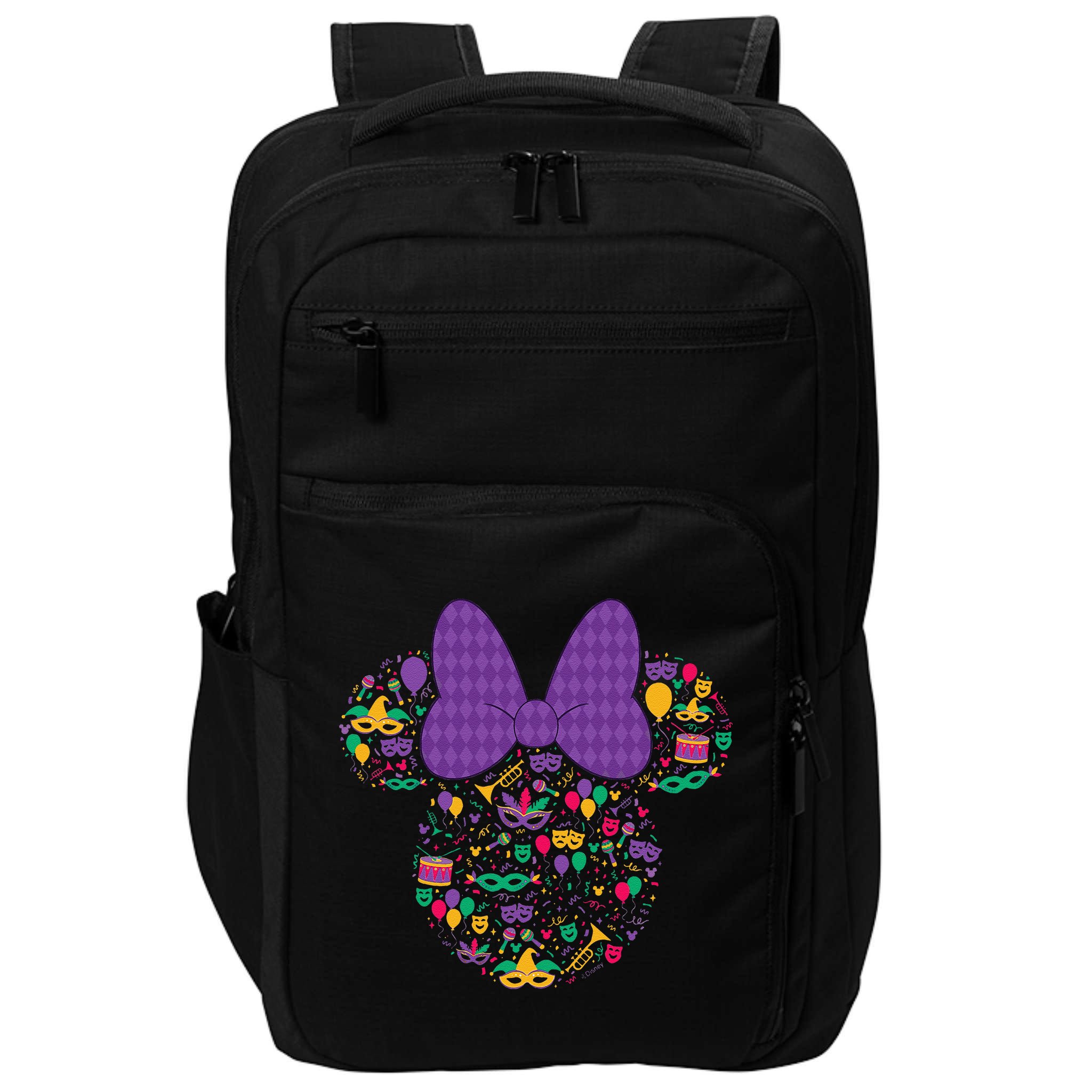 Minnie Mouse Mardi Gras Carnival Holiday Icon Impact Tech Backpack