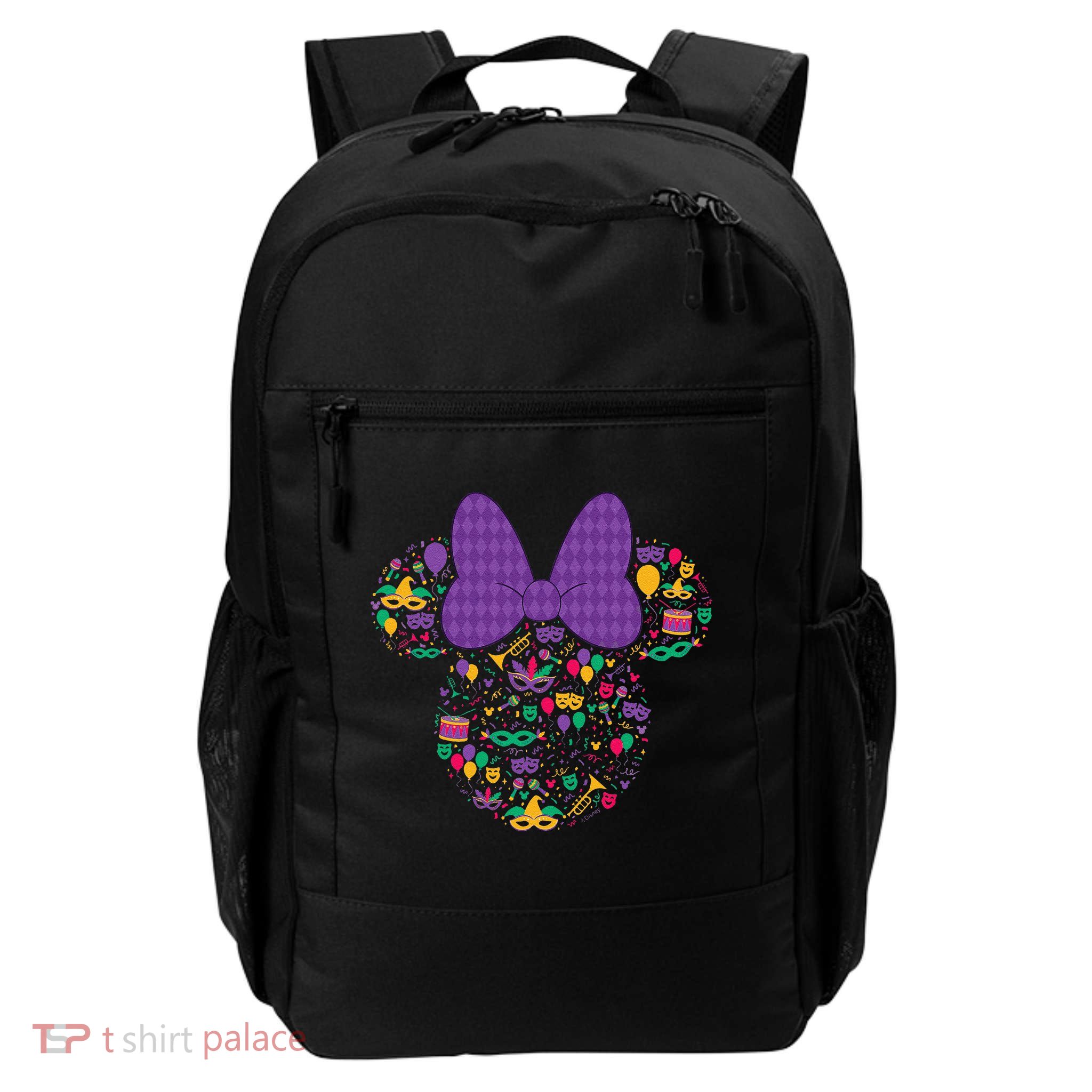 Minnie Mouse Mardi Gras Carnival Holiday Icon Backpack