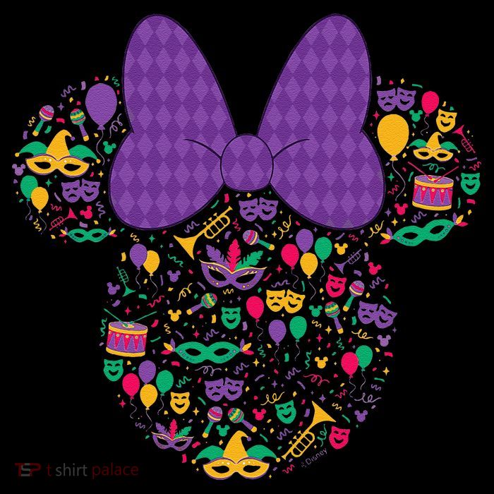 Minnie Mouse Mardi Gras Carnival Holiday Icon 16 in Basic Backpack