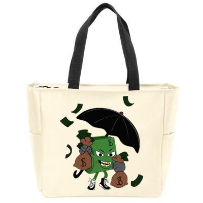 Money Man Money Bag Zip Tote Bag