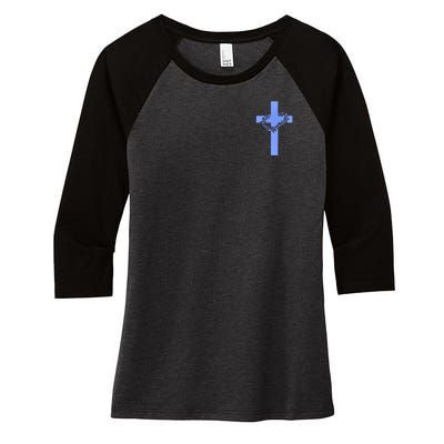 Mebs Merch Women's Tri-Blend 3/4-Sleeve Raglan Shirt