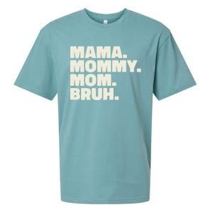 Mama Mommy Mom Bruh Funny For Mothers Day Sueded Cloud Jersey T-Shirt