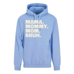 Mama Mommy Mom Bruh Funny For Mothers Day Unisex Surf Hoodie