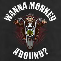 Monkey Motorcycle Cool Comfort Performance Bucket Hat