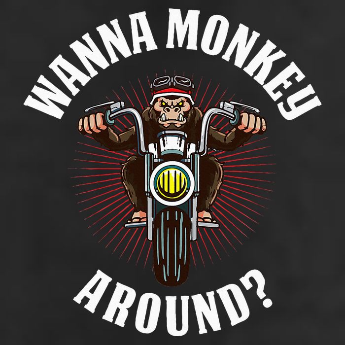 Monkey Motorcycle Cool Comfort Performance Bucket Hat