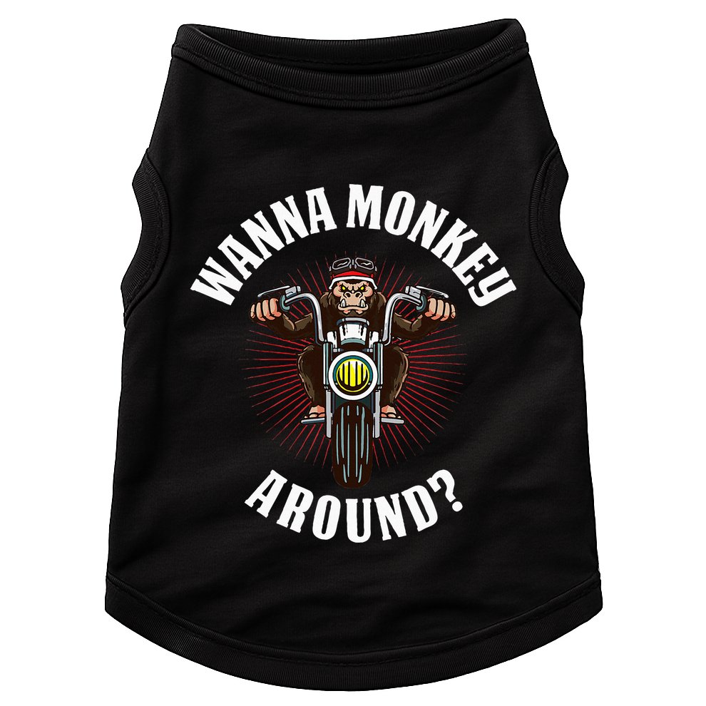 Monkey Motorcycle Doggie Tank