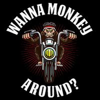 Monkey Motorcycle Sustainable Bucket Hat