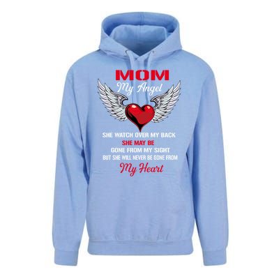 My Mom My Angel She Will Never Be Gone From My Heart Meaningful Gift Unisex Surf Hoodie