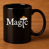 Magic Mushroom 11oz C Handle Ceramic Mug