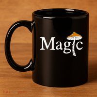 Magic Mushroom 11oz C Handle Ceramic Mug