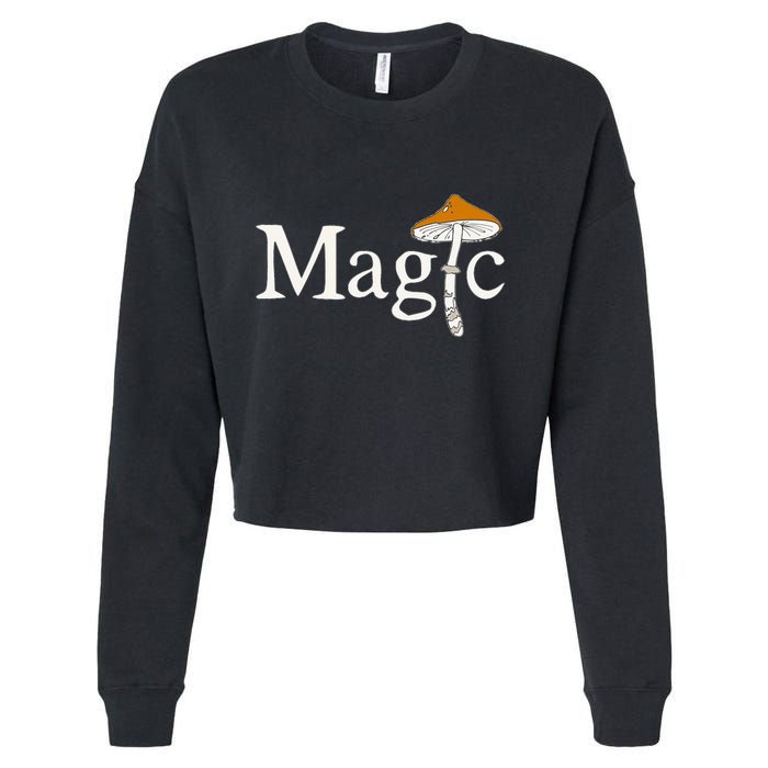 Magic Mushroom Cropped Pullover Crew