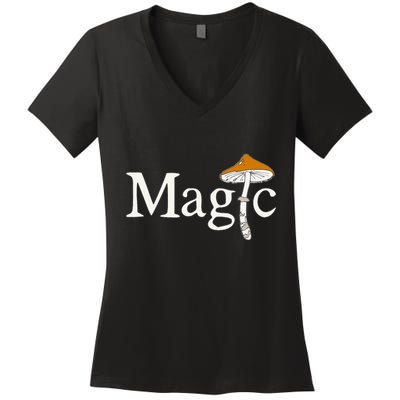 Magic Mushroom Women's V-Neck T-Shirt