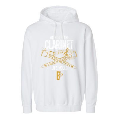 Music Musician Musical Instrut Gift Clarinet Cute Gift Garment-Dyed Fleece Hoodie