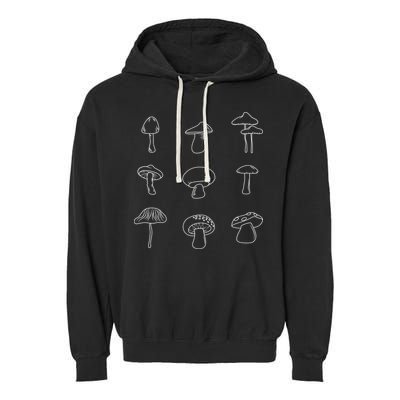 Mushroom Mycology Mushroom Whisperer Fungi Foraging Garment-Dyed Fleece Hoodie