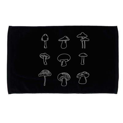 Mushroom Mycology Mushroom Whisperer Fungi Foraging Microfiber Hand Towel