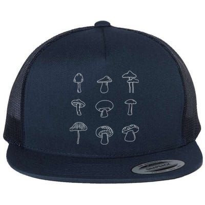 Mushroom Mycology Mushroom Whisperer Fungi Foraging Flat Bill Trucker Hat