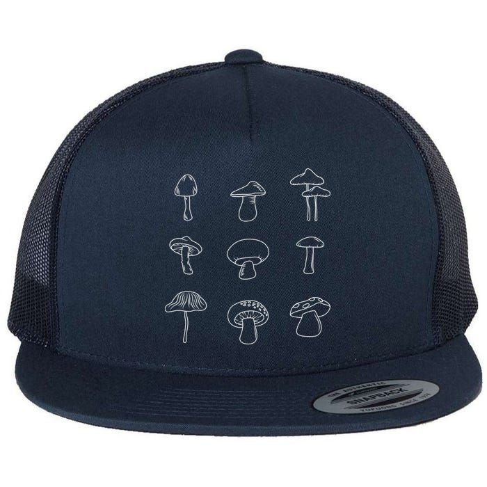 Mushroom Mycology Mushroom Whisperer Fungi Foraging Flat Bill Trucker Hat