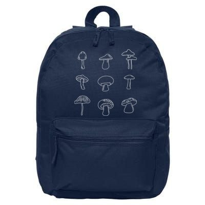 Mushroom Mycology Mushroom Whisperer Fungi Foraging 16 in Basic Backpack
