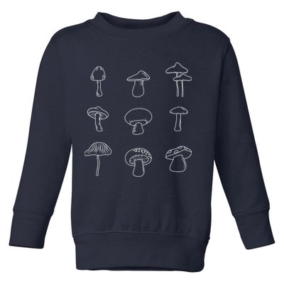 Mushroom Mycology Mushroom Whisperer Fungi Foraging Toddler Sweatshirt