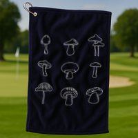 Mushroom Mycology Mushroom Whisperer Fungi Foraging Golf Towel