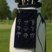 Mushroom Mycology Mushroom Whisperer Fungi Foraging Golf Towel