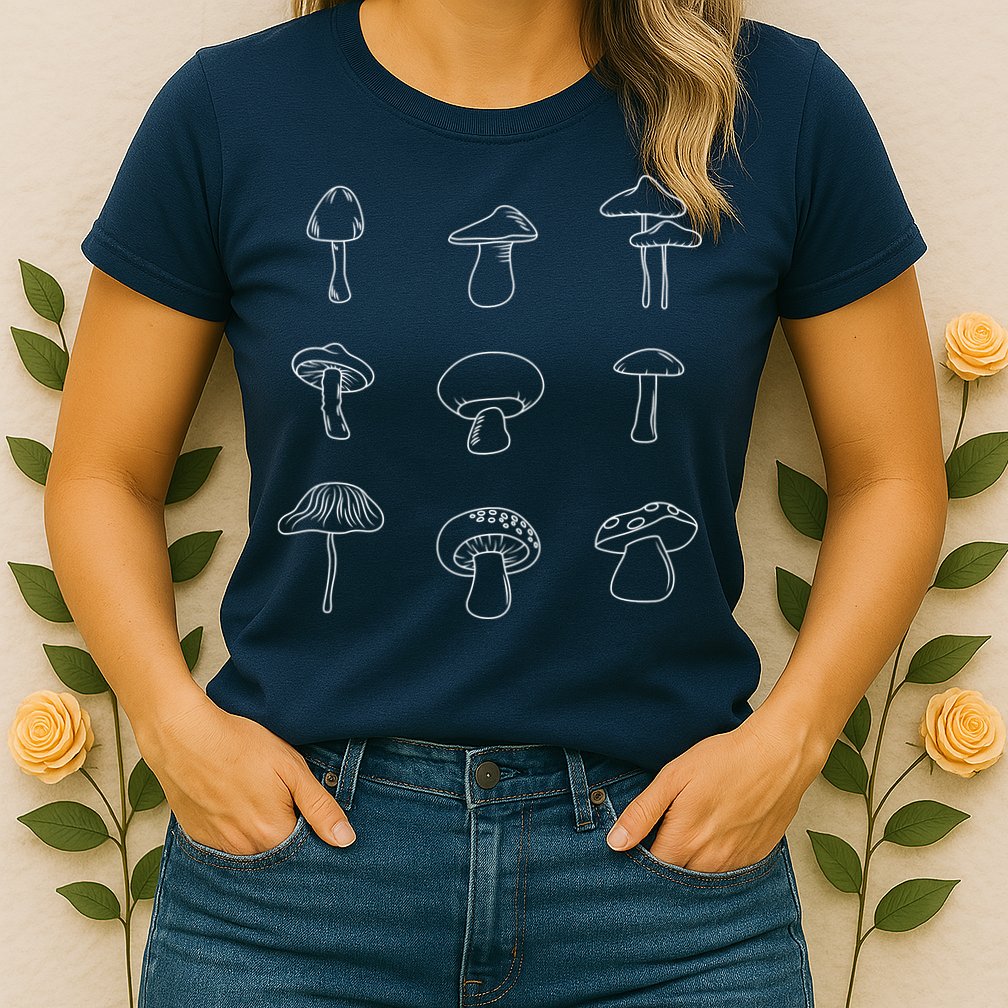 Mushroom Mycology Mushroom Whisperer Fungi Foraging Womens T-Shirt