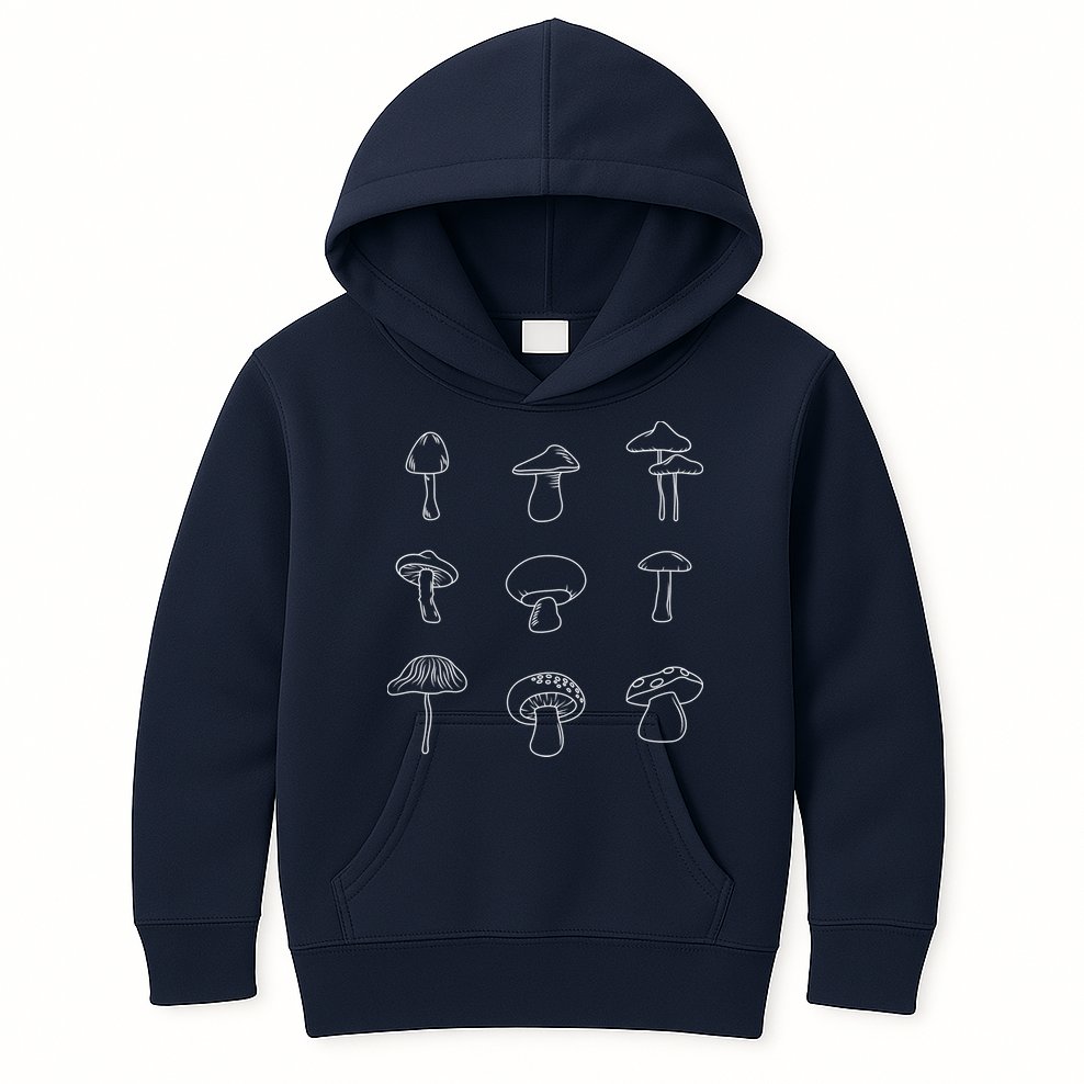 Mushroom Mycology Mushroom Whisperer Fungi Foraging Kids Hoodie