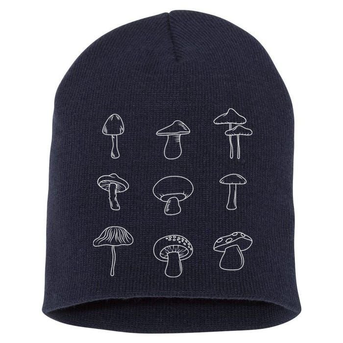 Mushroom Mycology Mushroom Whisperer Fungi Foraging Short Acrylic Beanie