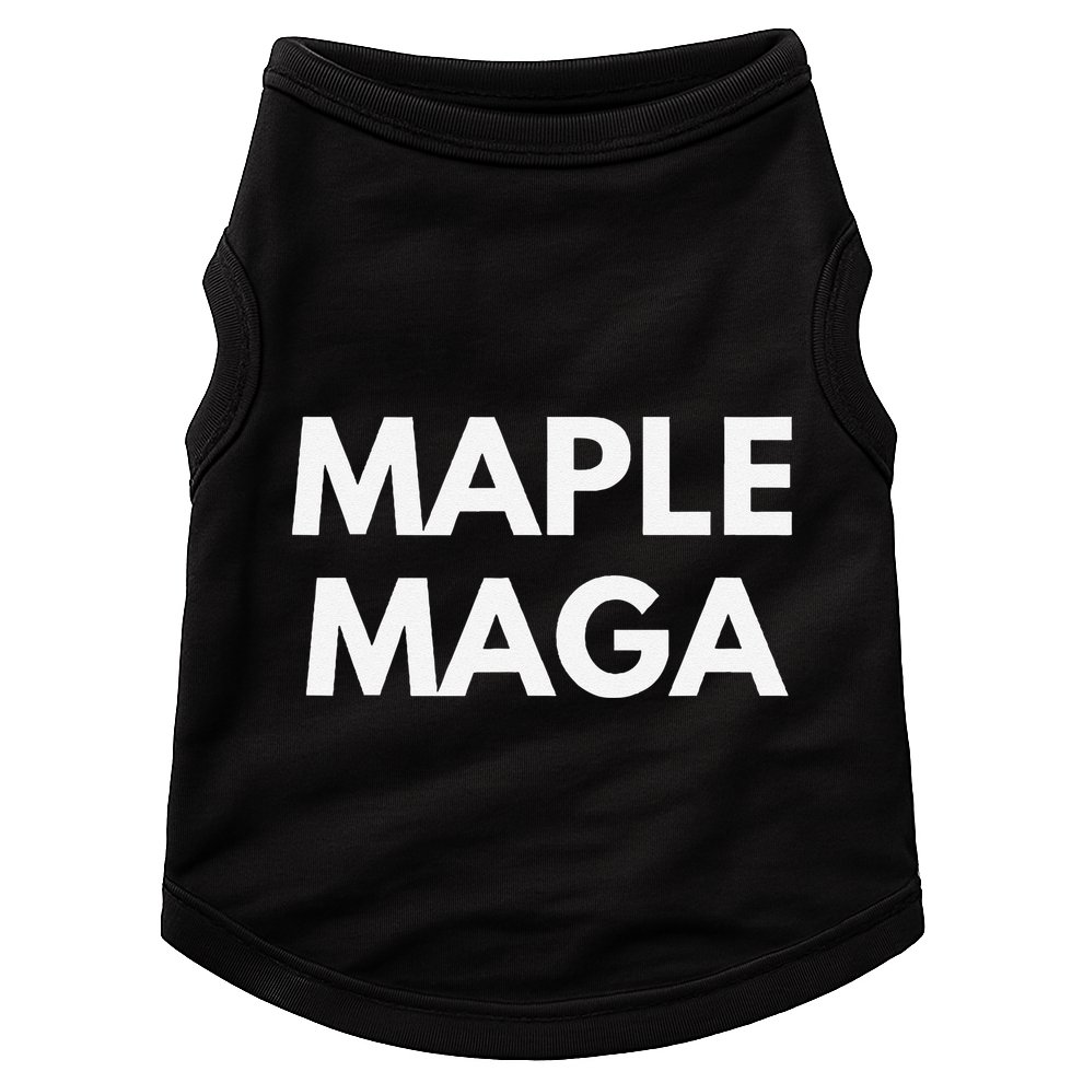 Maple Maga Mcga Make Canada Great Again Doggie Tank