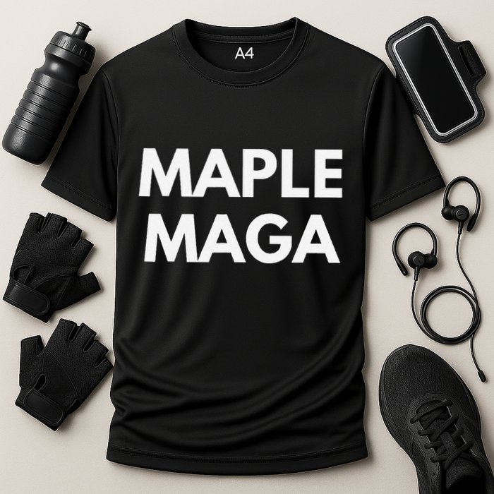 Maple Maga Mcga Make Canada Great Again Cooling Performance Crew T-Shirt