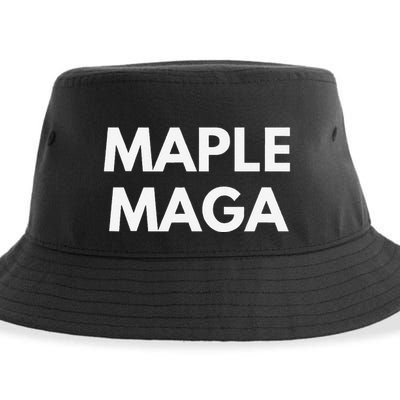 Maple Maga Mcga Make Canada Great Again Sustainable Bucket Hat