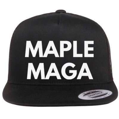 Maple Maga Mcga Make Canada Great Again Flatbill Hat