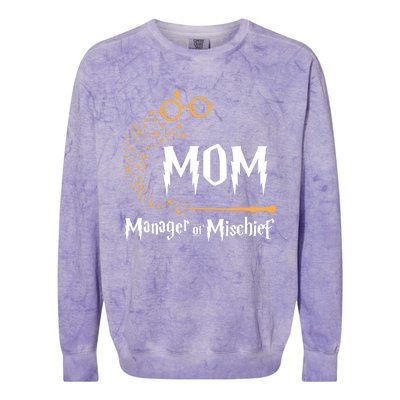 Magical Mom Manager Of Mischief Mother's Day Colorblast Crewneck Sweatshirt