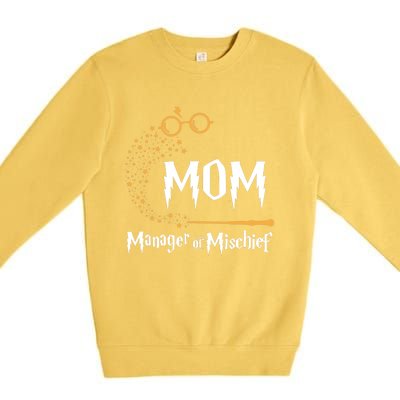 Magical Mom Manager Of Mischief Mother's Day Premium Crewneck Sweatshirt