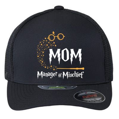 Magical Mom Manager Of Mischief Mother's Day Flexfit Unipanel Trucker Cap