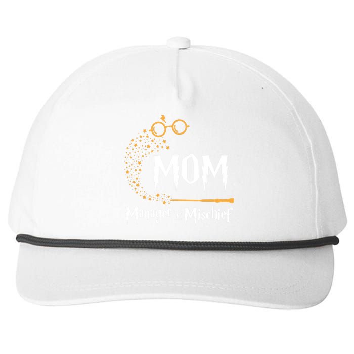 Magical Mom Manager Of Mischief Mother's Day Snapback Five-Panel Rope Hat