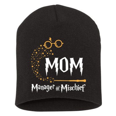 Magical Mom Manager Of Mischief Mother's Day Short Acrylic Beanie