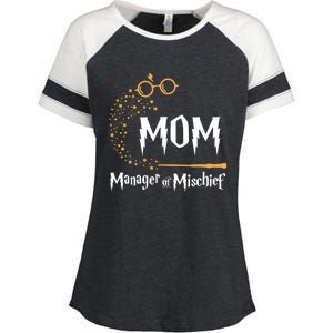 Magical Mom Manager Of Mischief Mother's Day Enza Ladies Jersey Colorblock Tee