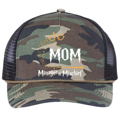 Magical Mom Manager Of Mischief Mother's Day Retro Rope Trucker Hat Cap