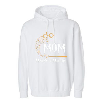 Magical Mom Manager Of Mischief Mother's Day Garment-Dyed Fleece Hoodie