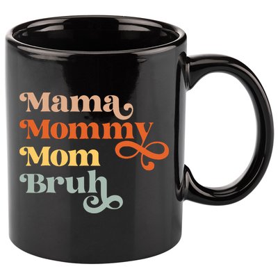 Mama Mommy Mom Bruh Retro 11oz C Handle Ceramic Mug