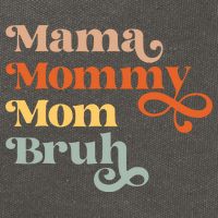 Mama Mommy Mom Bruh Retro Cotton Canvas Backpack