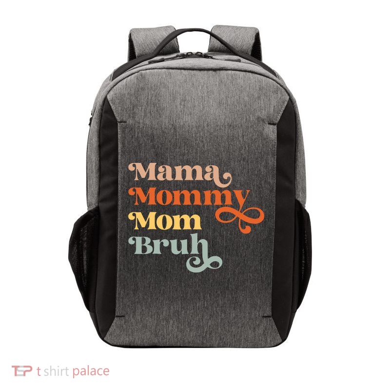 Mama Mommy Mom Bruh Retro Vector Backpack