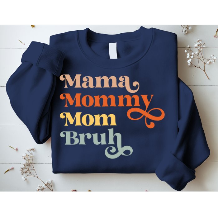 Mama Mommy Mom Bruh Retro Sweatshirt