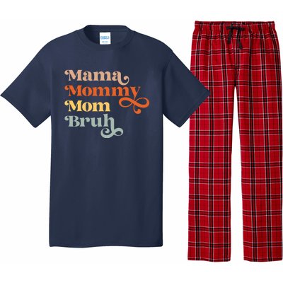 Mama Mommy Mom Bruh Retro Pajama Set