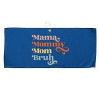 Mama Mommy Mom Bruh Retro Large Microfiber Waffle Golf Towel