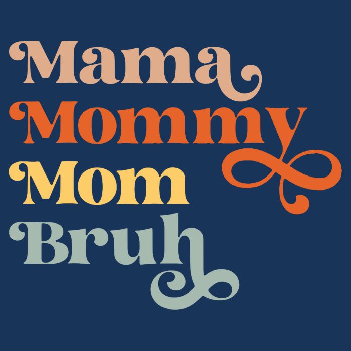 Mama Mommy Mom Bruh Retro Cooling Performance Long Sleeve Crew